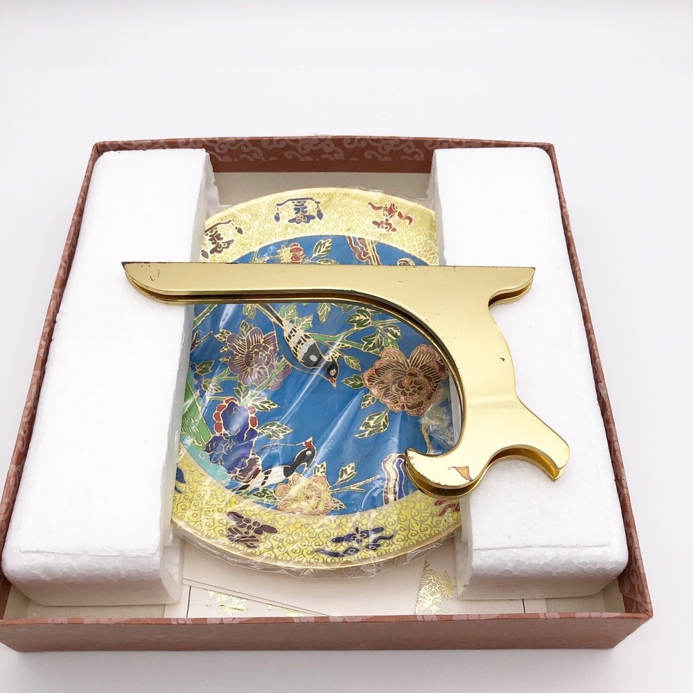 Treasures of the Chinese Mandarins Bird of Paradise Cloisonné Plate 1915 Of 2500 - Picture 7 of 9